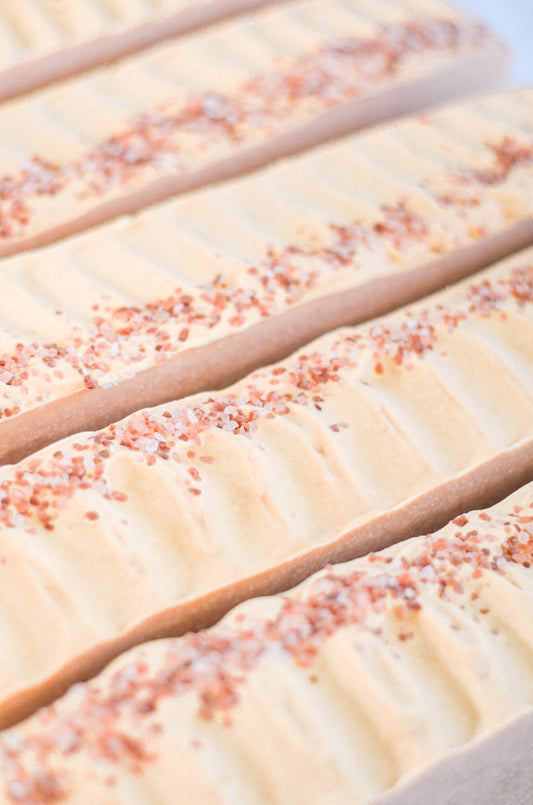 Pink Salt + Grapefruit Handmade Tallow Soap Bar