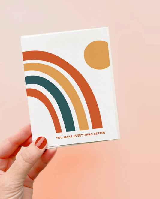 Everything Better - Letterpress Friendship Card