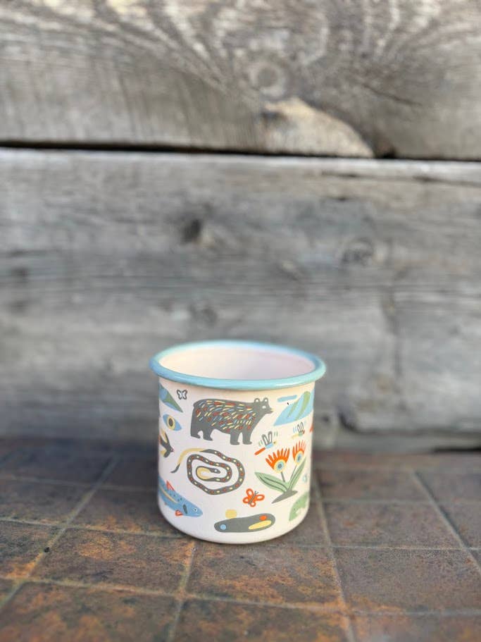 Enamel Coffee & Camp Mug | Mountain Stream