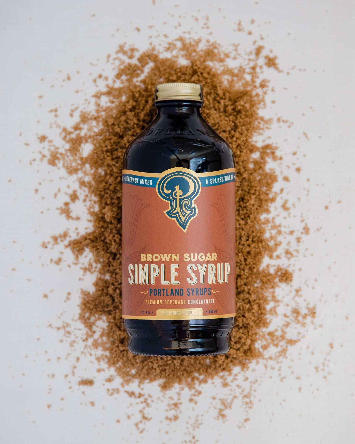 Brown Sugar Simple Syrup 12 oz - Mixed Drinks & Coffee Syrup