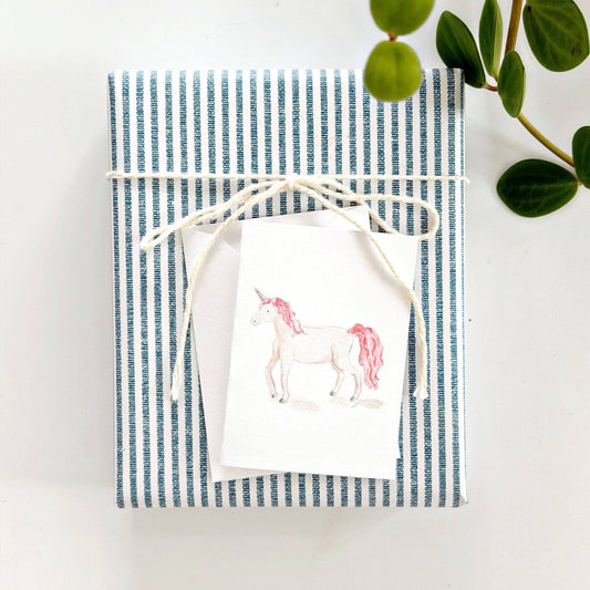 Unicorn mini enclosure notecard