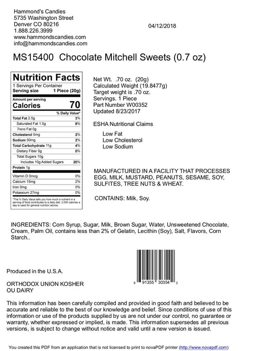 Chocolate Caramel Marshmallows - Mitchell Sweets