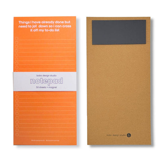 ADHD To-Do List - Long Notepad with Magnet