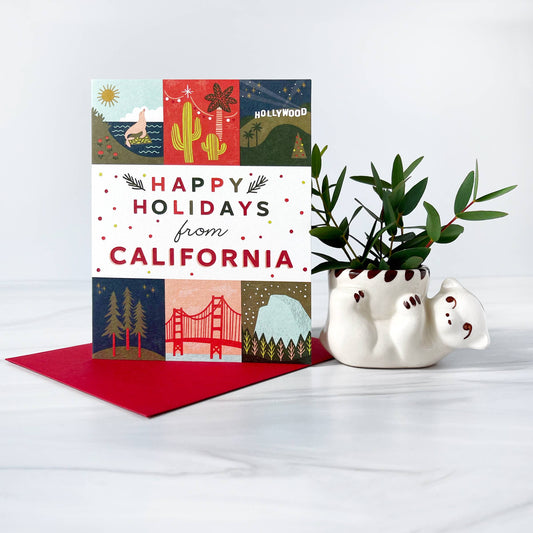 California Happy Holidays Card