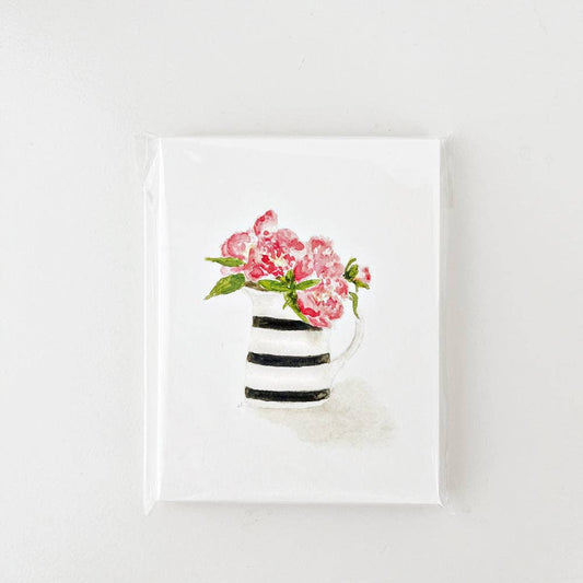 Peony - Flower notecard