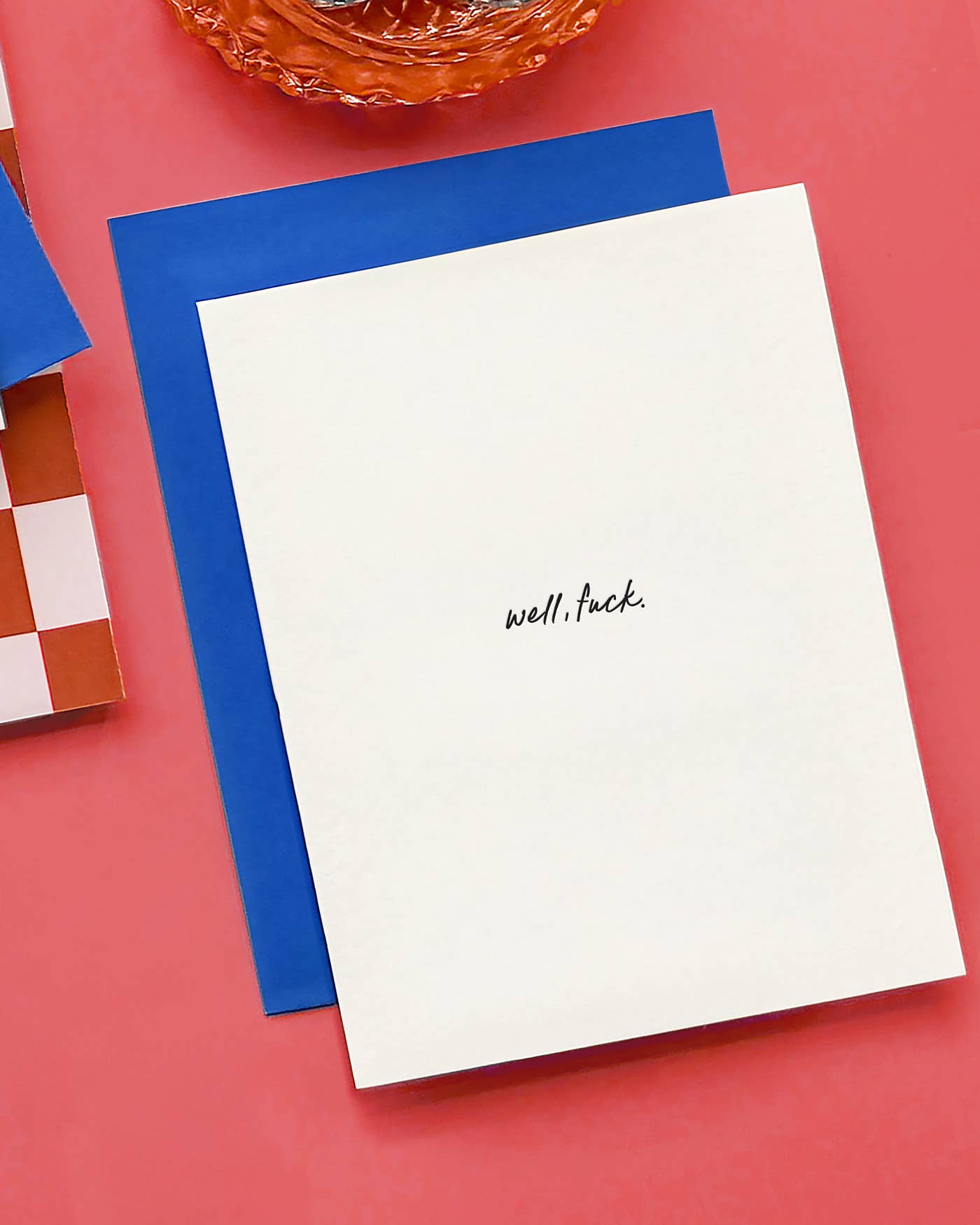 Well, fuck. - Letterpress Sympathy Greeting Card