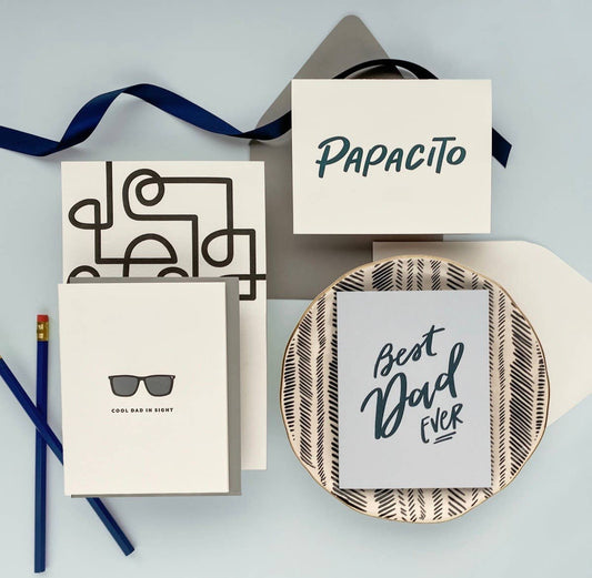 Papacito - Letterpress Father's Day Greeting Card