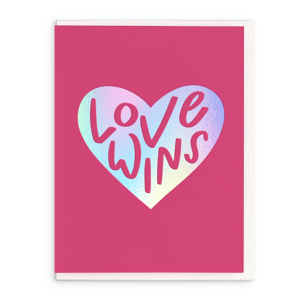 Love Wins - Foil Love Greeting Card