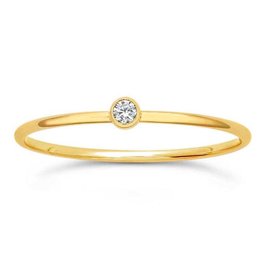 Cubic Zirconia Stacking Ring (Small)