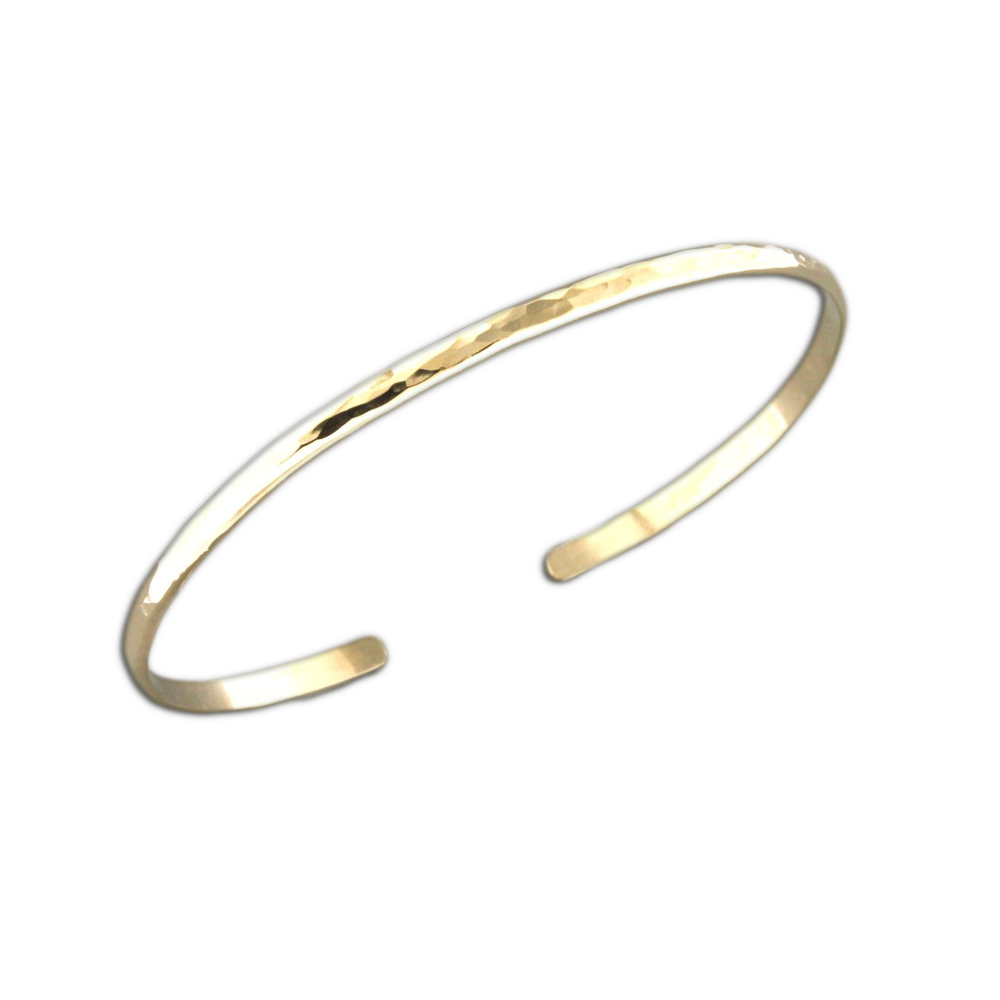 2.6mm Hammered Cuff Bracelet