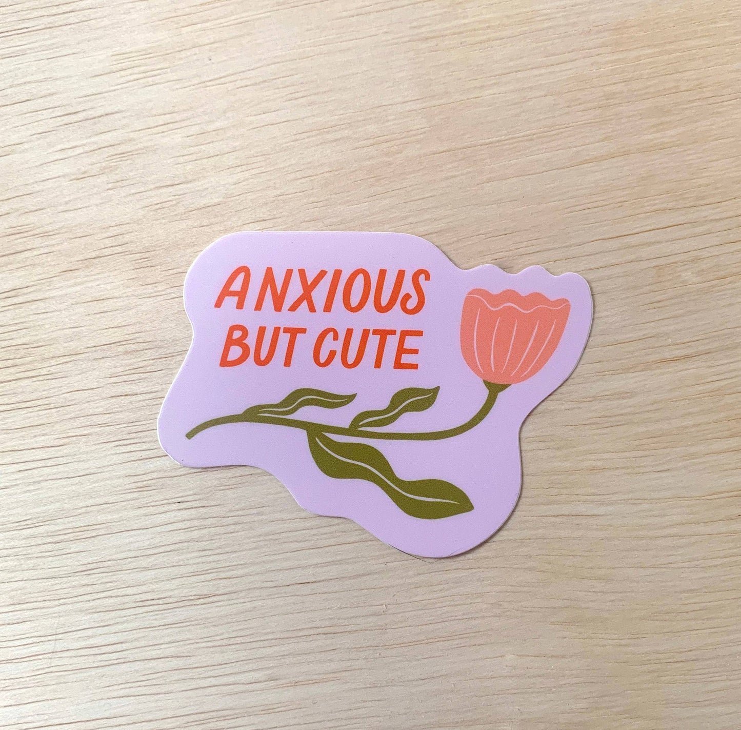 Anxious but cute - Sticker
