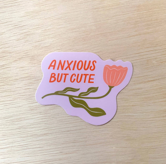 Anxious but cute - Sticker