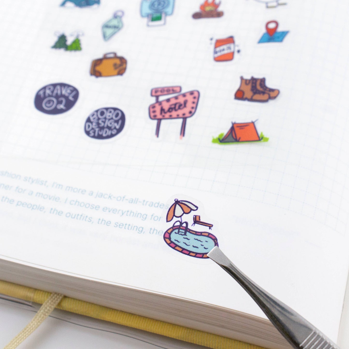Travel 02 - Clear Planner Sticker Sheet