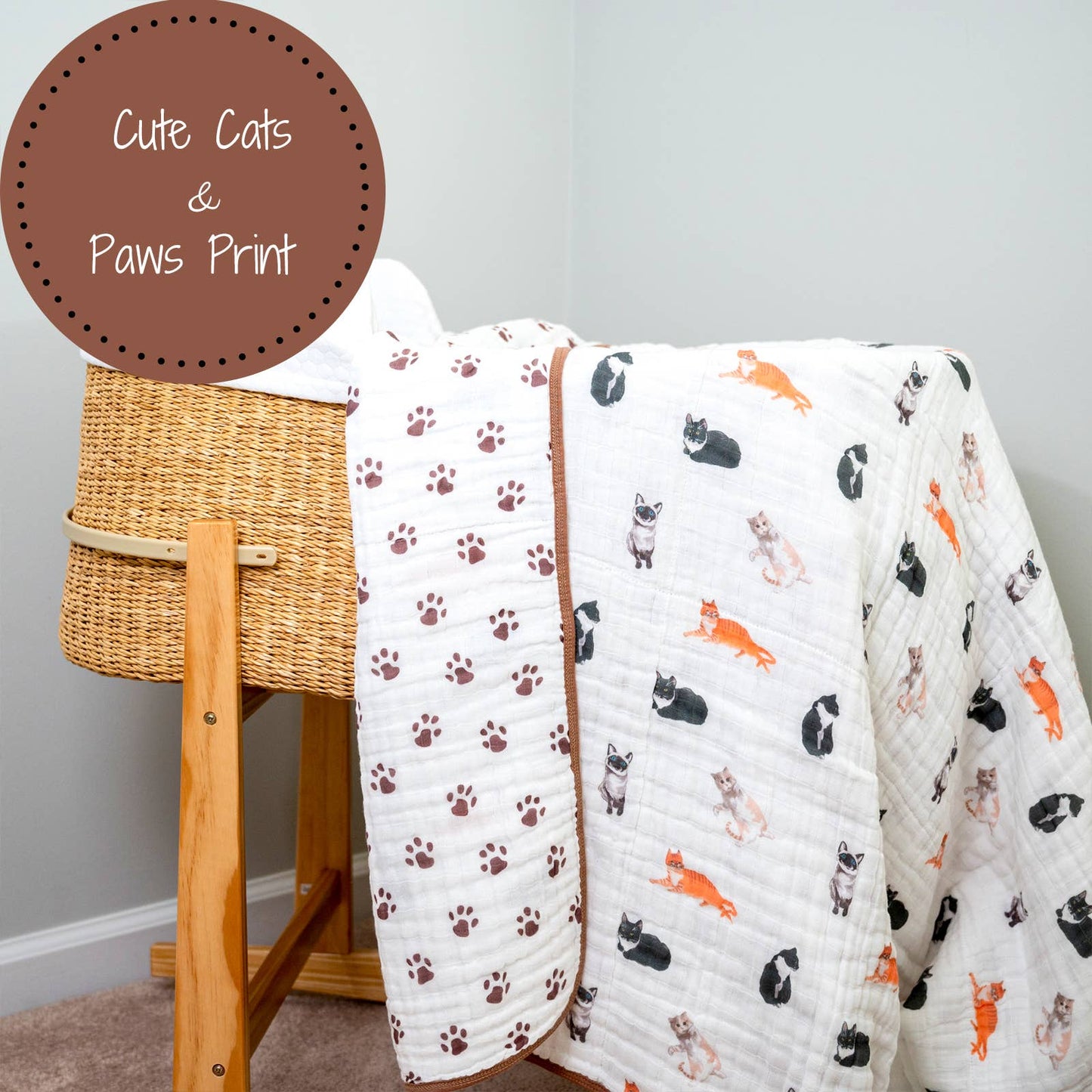 Muslin Blanket - Toddler - Kitty