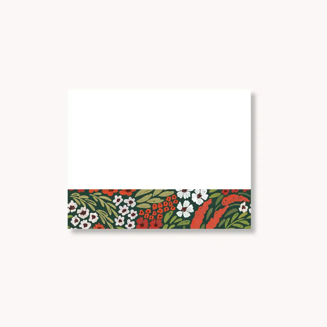 Floral Sticky Note, 4x3"