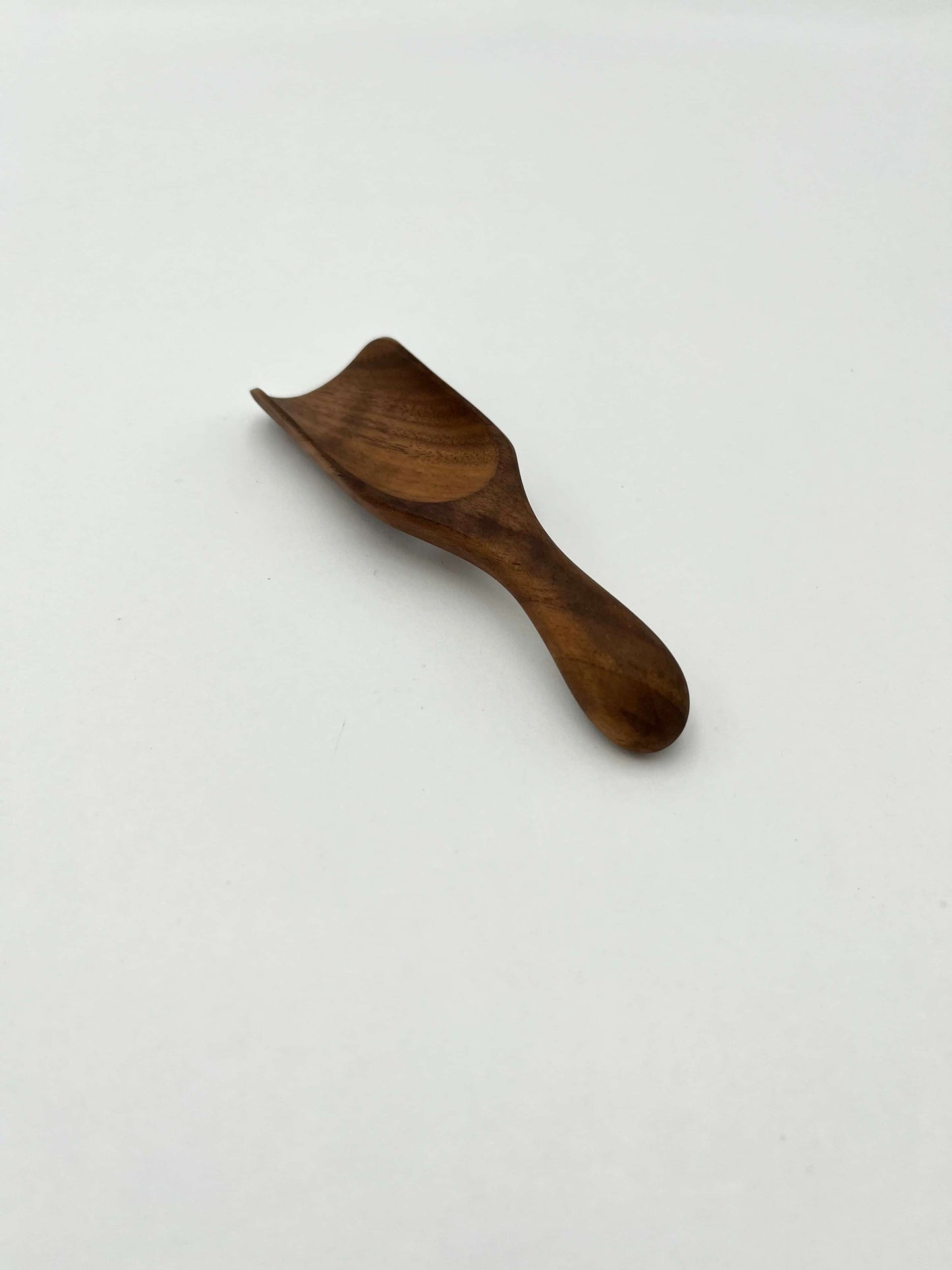 5" Small Walnut Wood Tea Scoop - Kitchen Serving Utensil