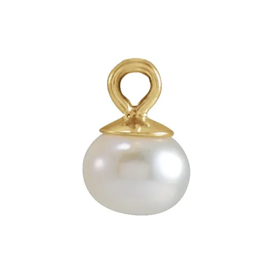 14K Pearl Charm