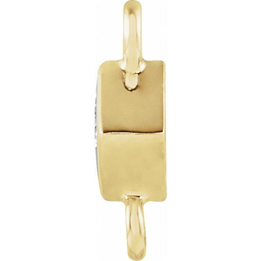 Lab Diamond Square Bracelet Connector