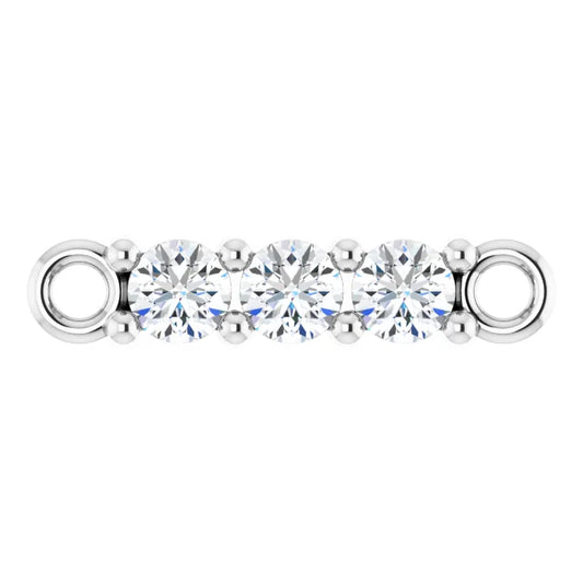 Diamond Bracelet Bar Connector
