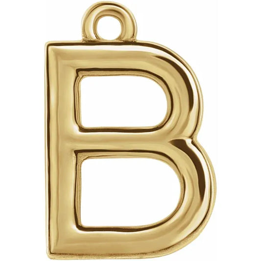 14K Letter Charm