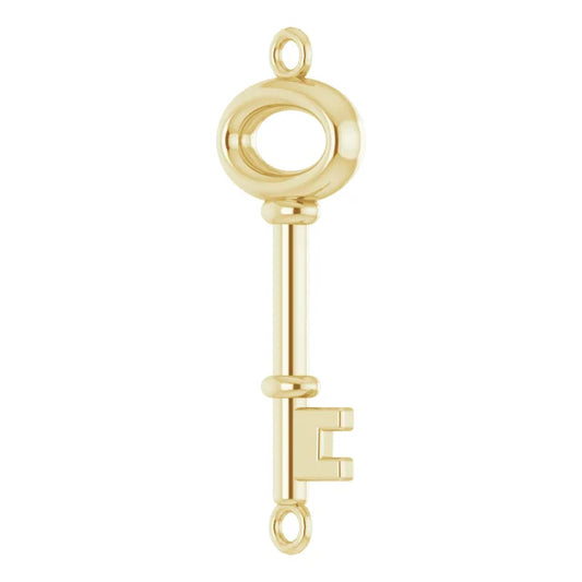 14K Gold Key Connector