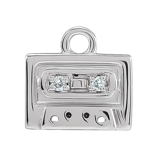 Diamond Casette Charm
