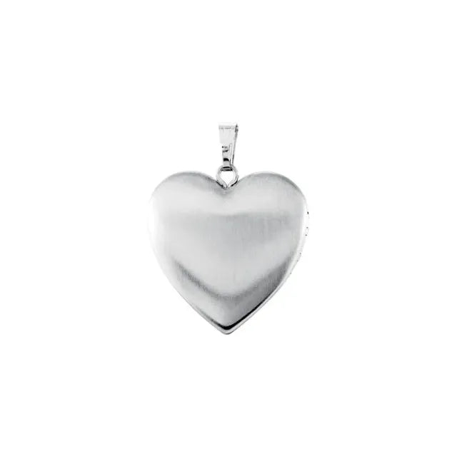 Silver Heart Mom Double Locket
