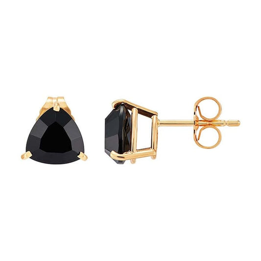 14K Black Onyx Studs