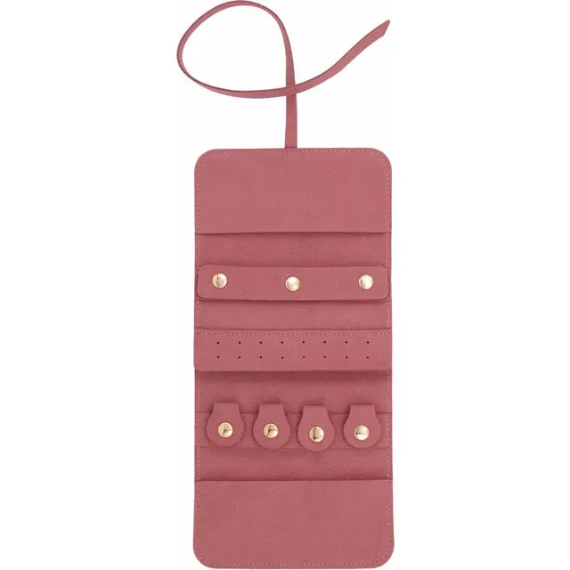 Suede Jewelry Travel Case