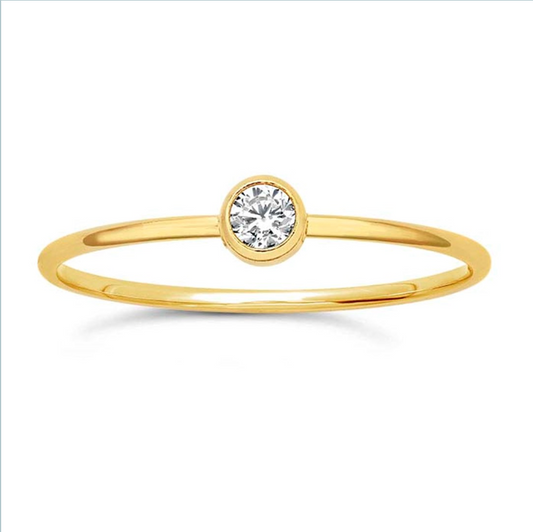 Cubic Zirconia Stacking Ring (Large)
