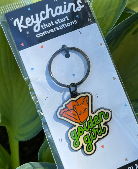Golden Girl - Keychain