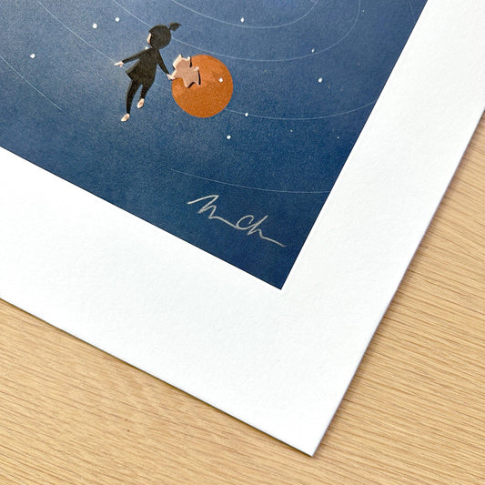 Zoom Out Art Print (Matted 11x14, Unframed)