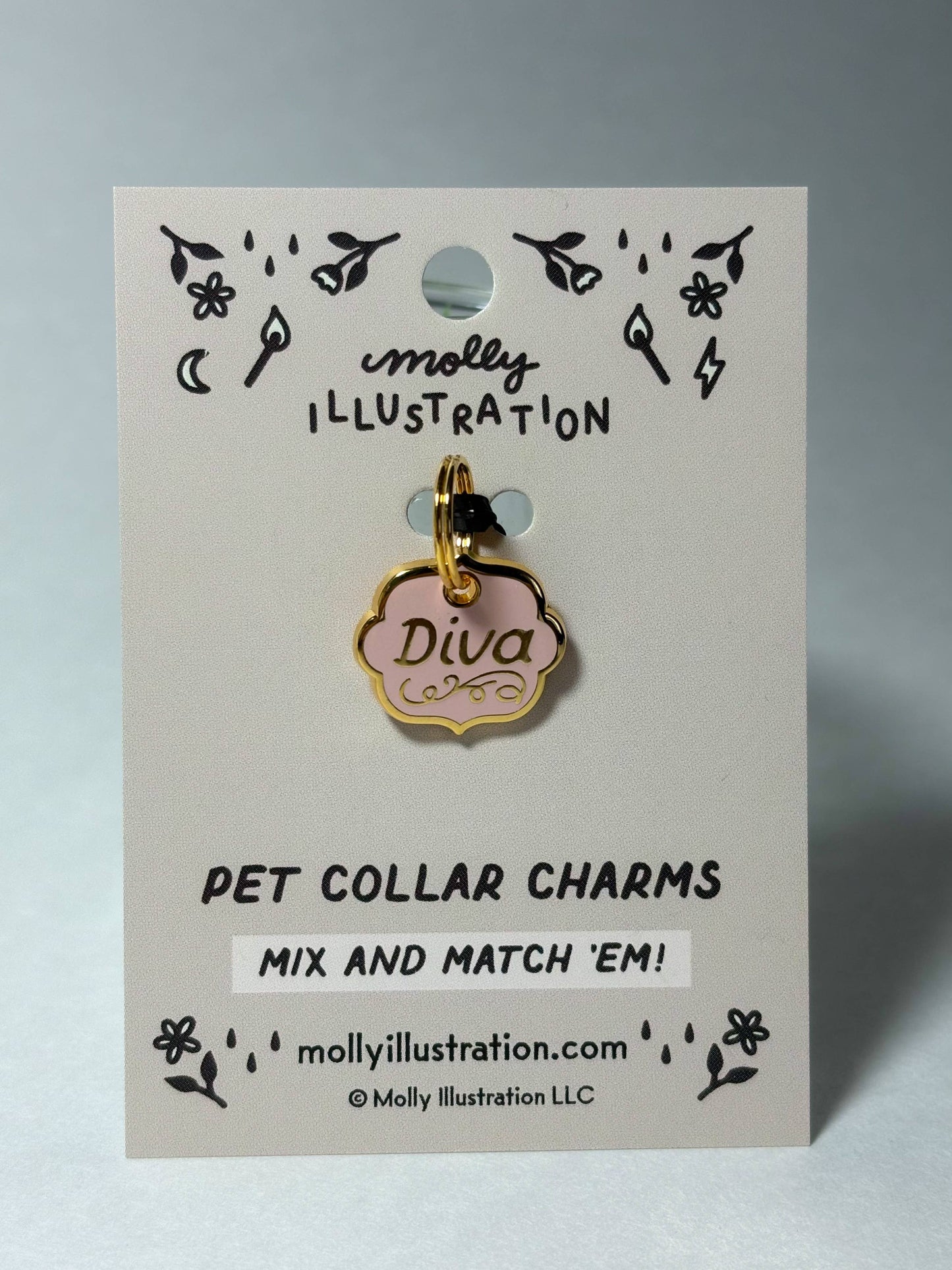 Diva - Pet Collar Charm