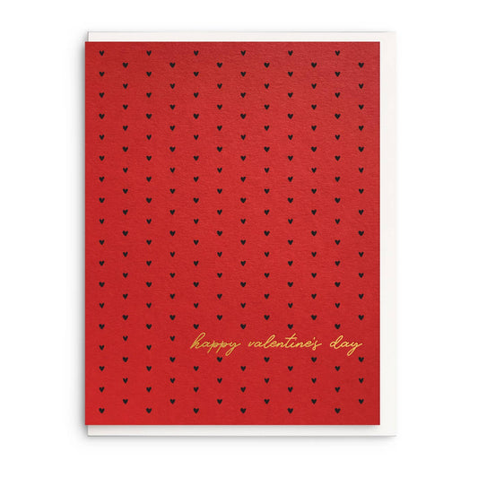 Happy Valentines - Foil Valentine Greeting Card
