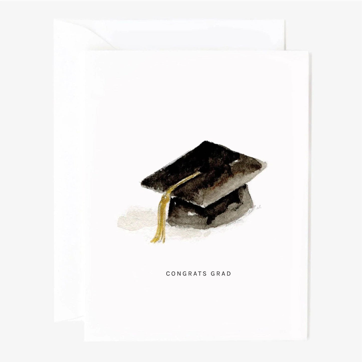 Grad cap graduation greeting card