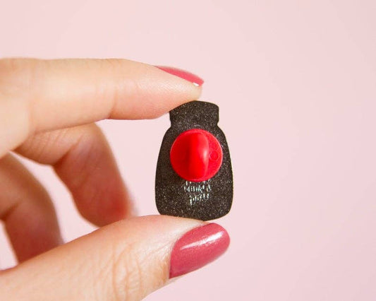 Audacity Supplements Enamel Pin - Empowering Feminist Gift