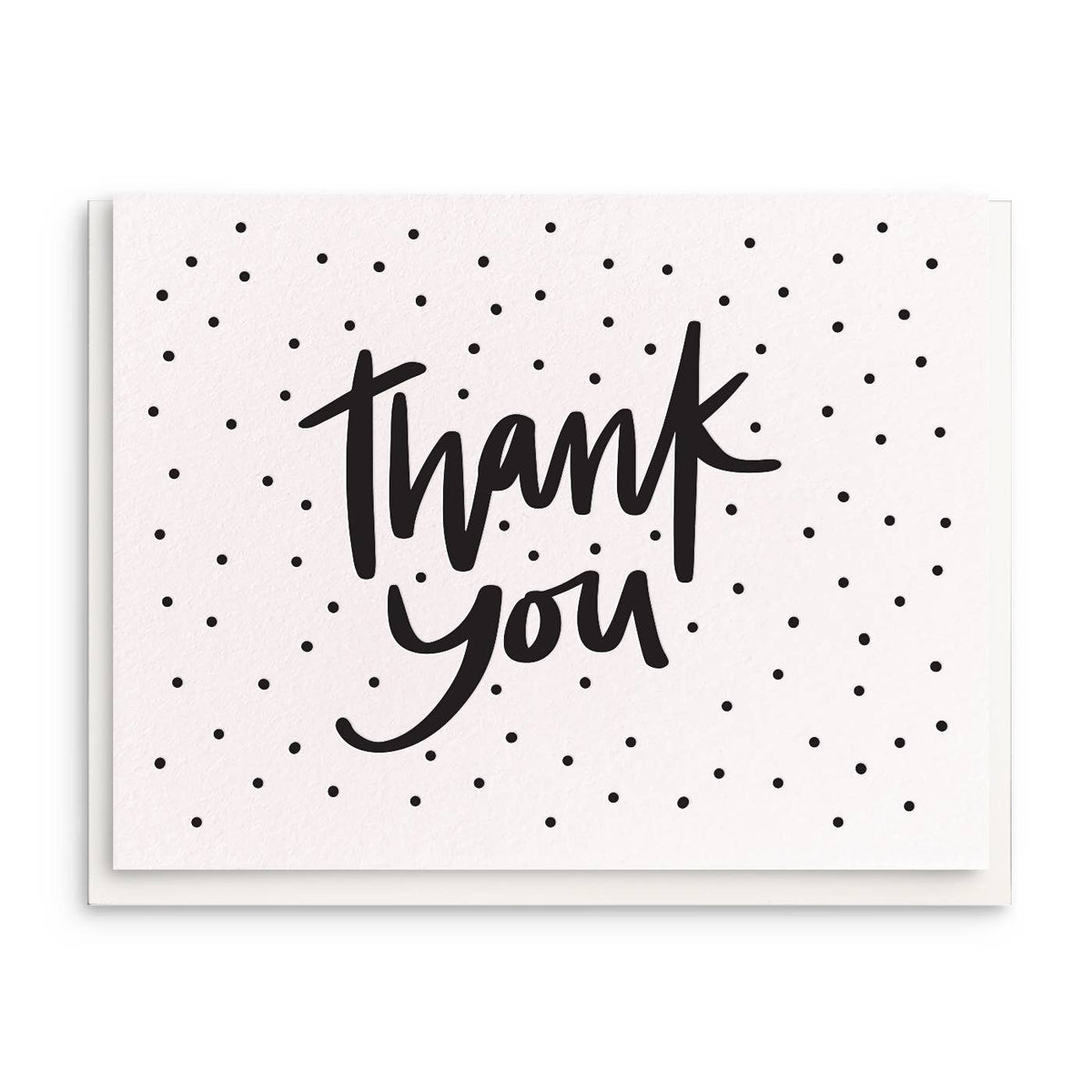 Thank You Dots - Letterpress Thank You Greeting Card