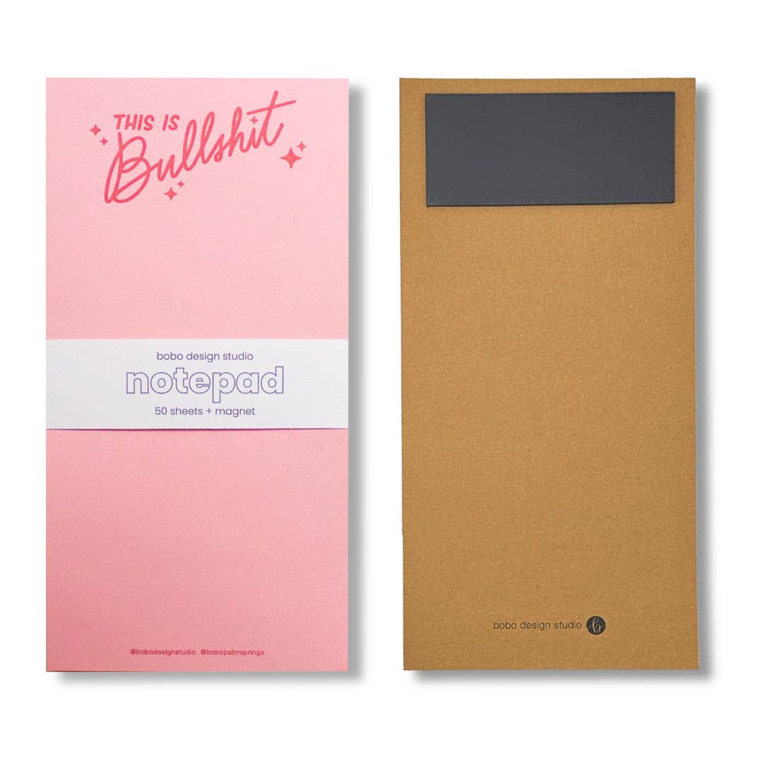 This is Bullshit - Long Notepad with Magnet