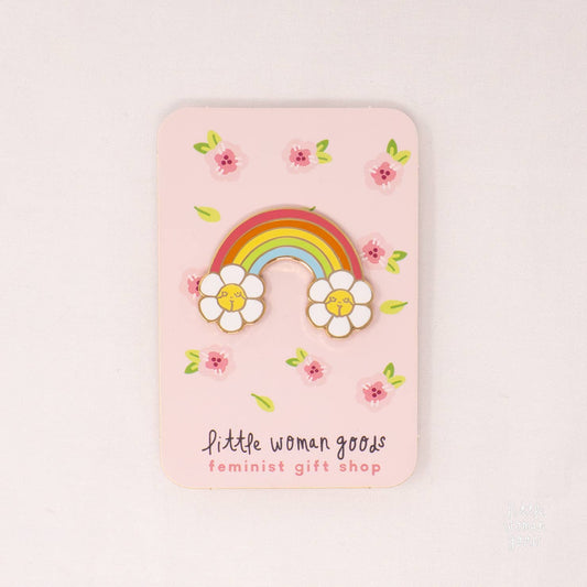 Rainbow Enamel Pin- Cute Pride pin