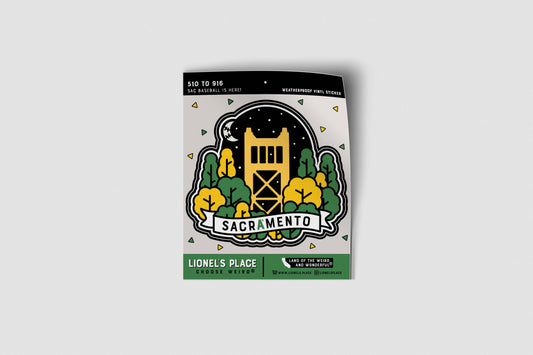 Sacramento A's Baseball Tower Bridge Sticker