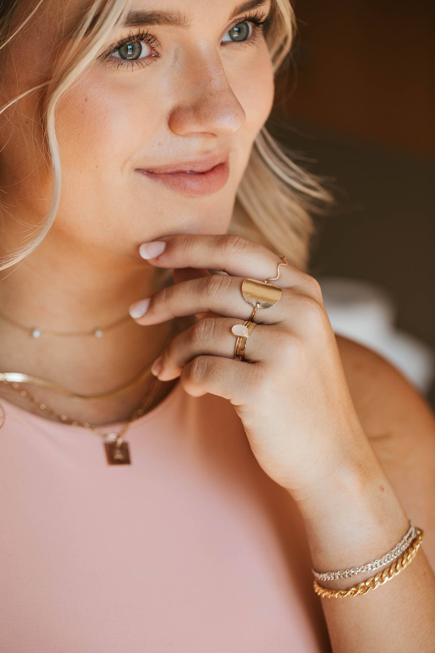 Rose Quartz Ring