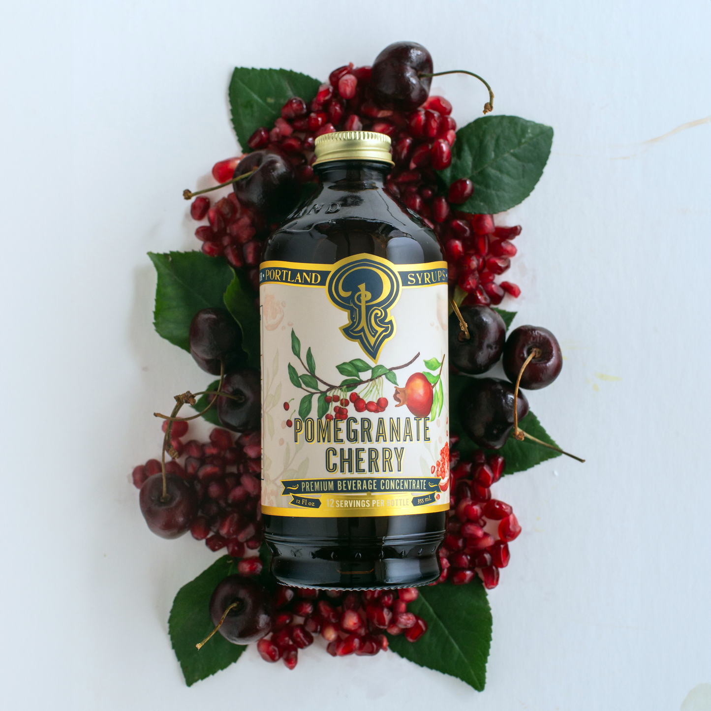 Pomegranate Cherry Syrup 12oz - Cocktail/Mocktail Mixer