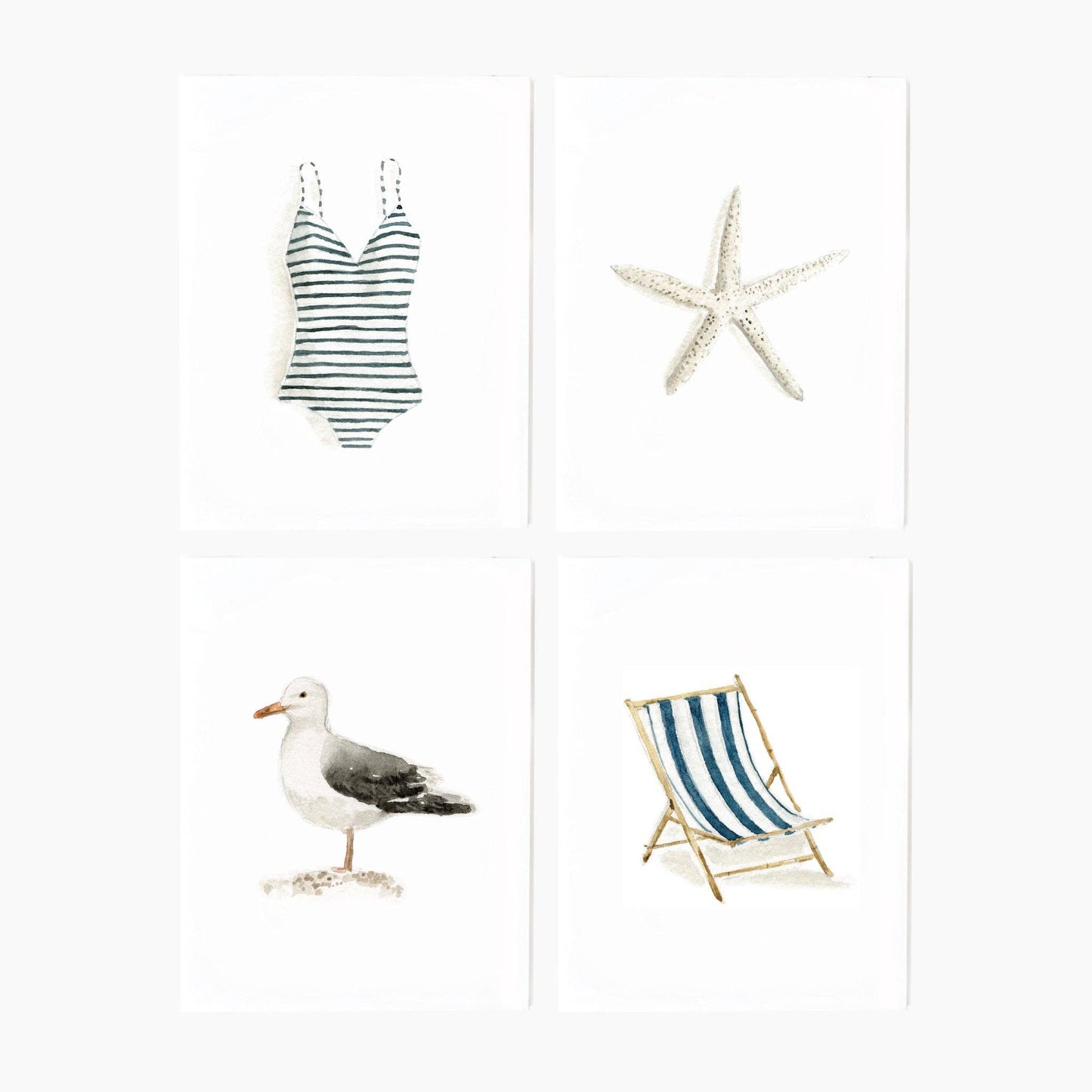 Summer assorted notecard set