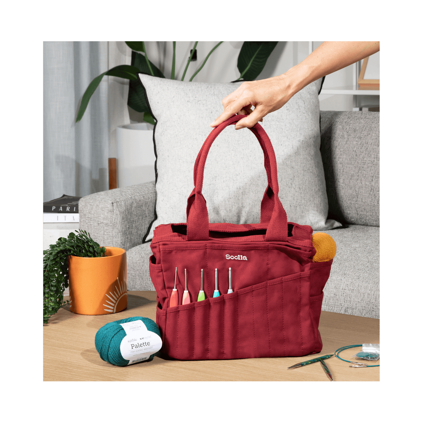 Soolla Studio Artist Bag, Becca Sands, Crochet Project Bag
