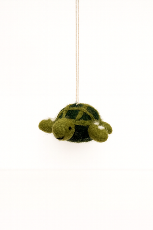 Tiny Turtle / Hand-Felted Christmas Ornament