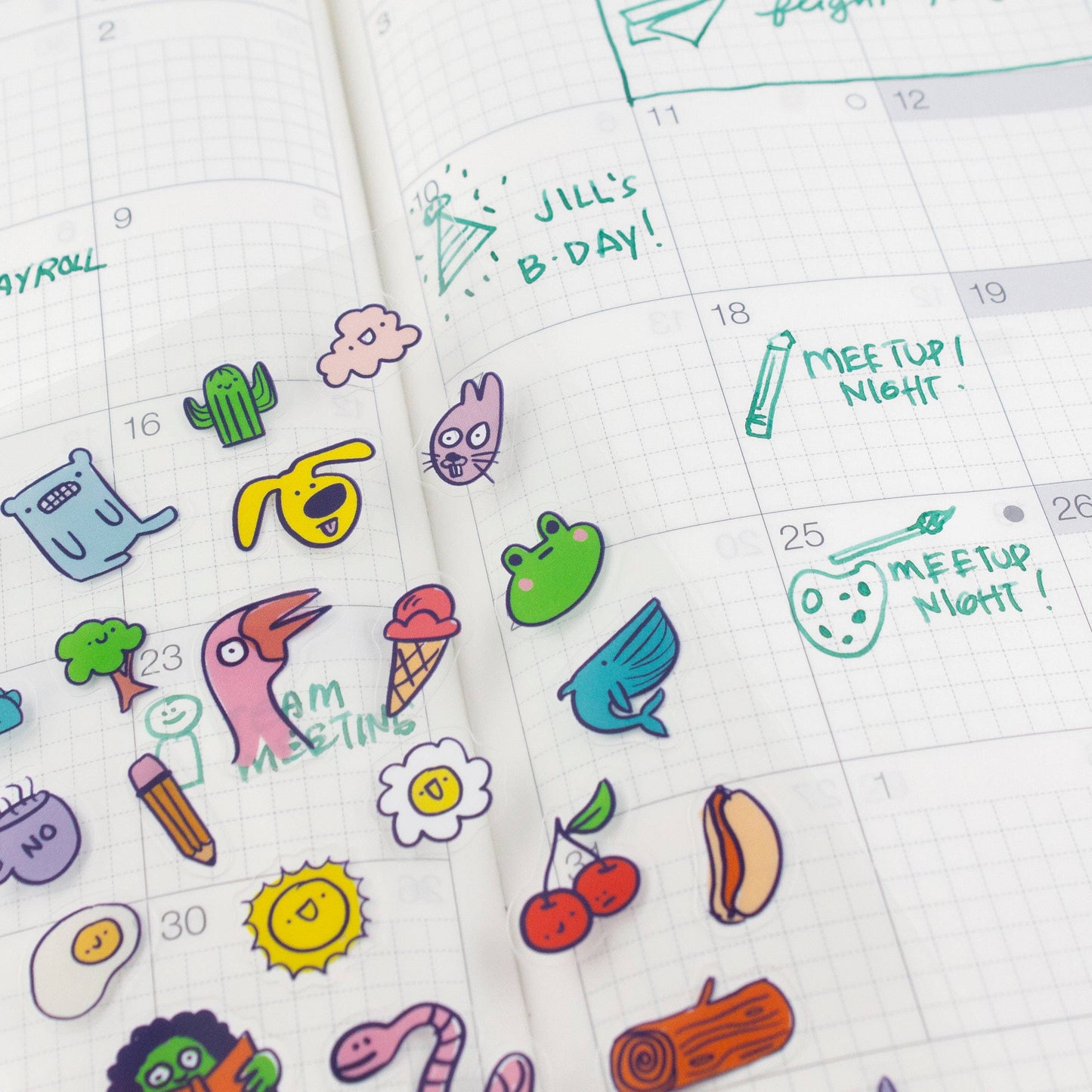Stuff 02 - Clear Planner Sticker Sheet