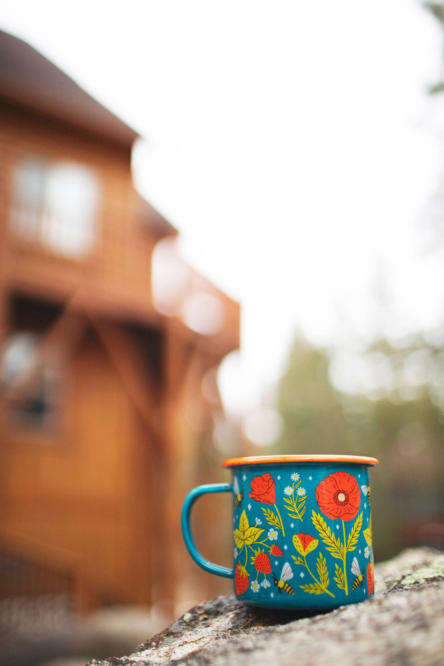 Enamel Coffee & Camp Mug | Garden Buzz