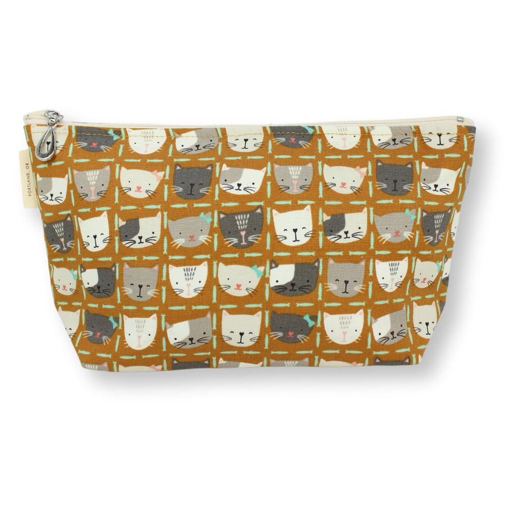 The Medium Makeup Bag | Lined Zip Pouch