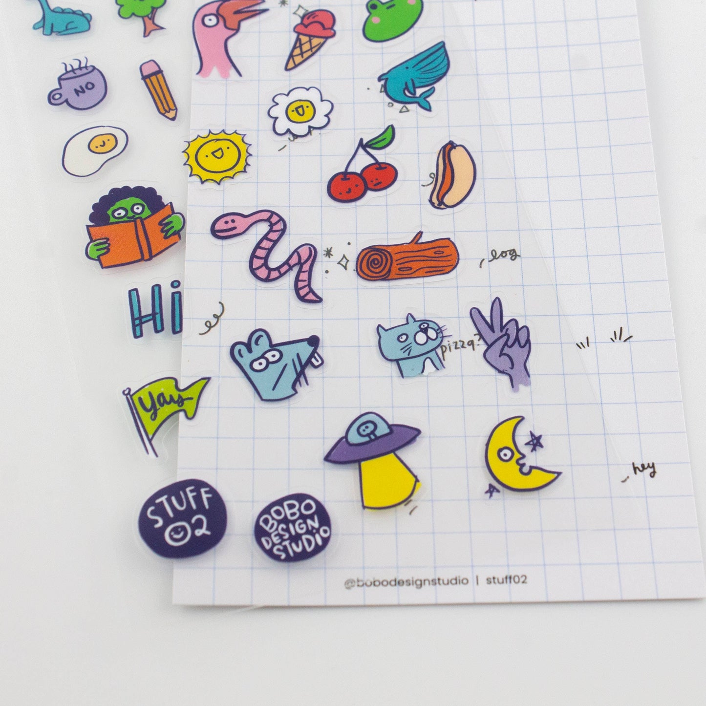 Stuff 02 - Clear Planner Sticker Sheet