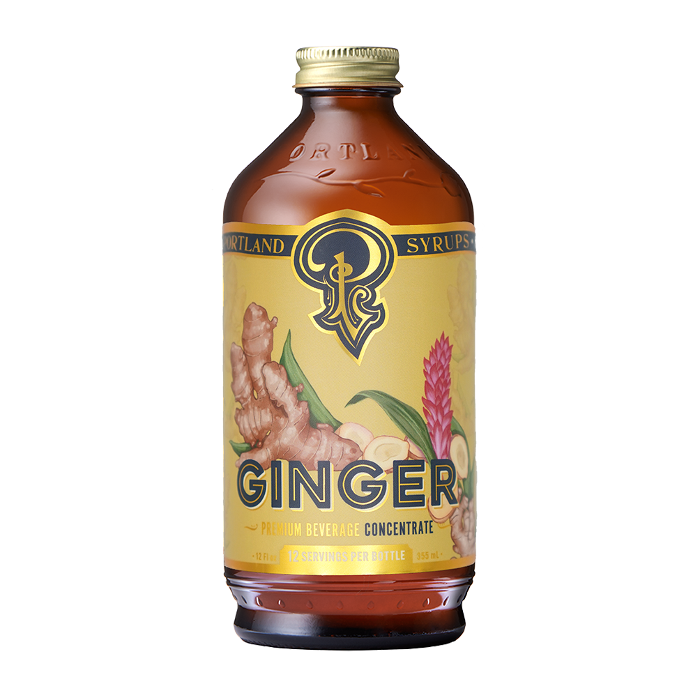 Ginger Syrup 12oz  - cocktail / mocktail beverage mixer